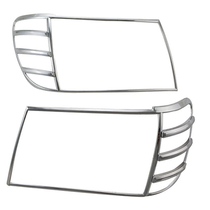 Chrome Front Light Lamp Cover Trim for Toyota Land Cruiser LC100 (2006-2007) 2 x