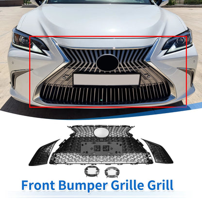 Front Bumper Grille for Lexus ES350 (2019-2021) Black Facelift F-Sport