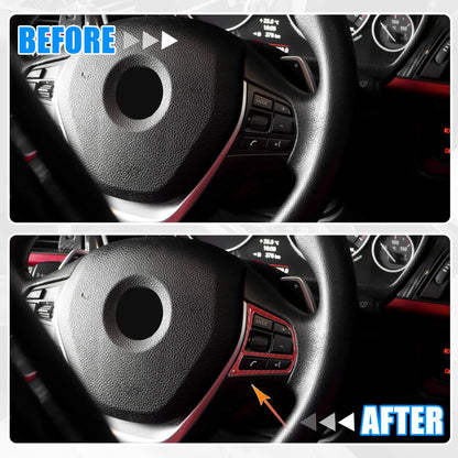 Steering Wheel Cover Trim Sticker for BMW 3 Series GT F30 (2014-2019)