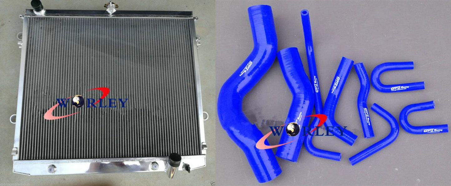 Radiator & Black Hoses for Landcruiser VDJ200R 200 Series 4.5TD V8 Diesel (07-15)
