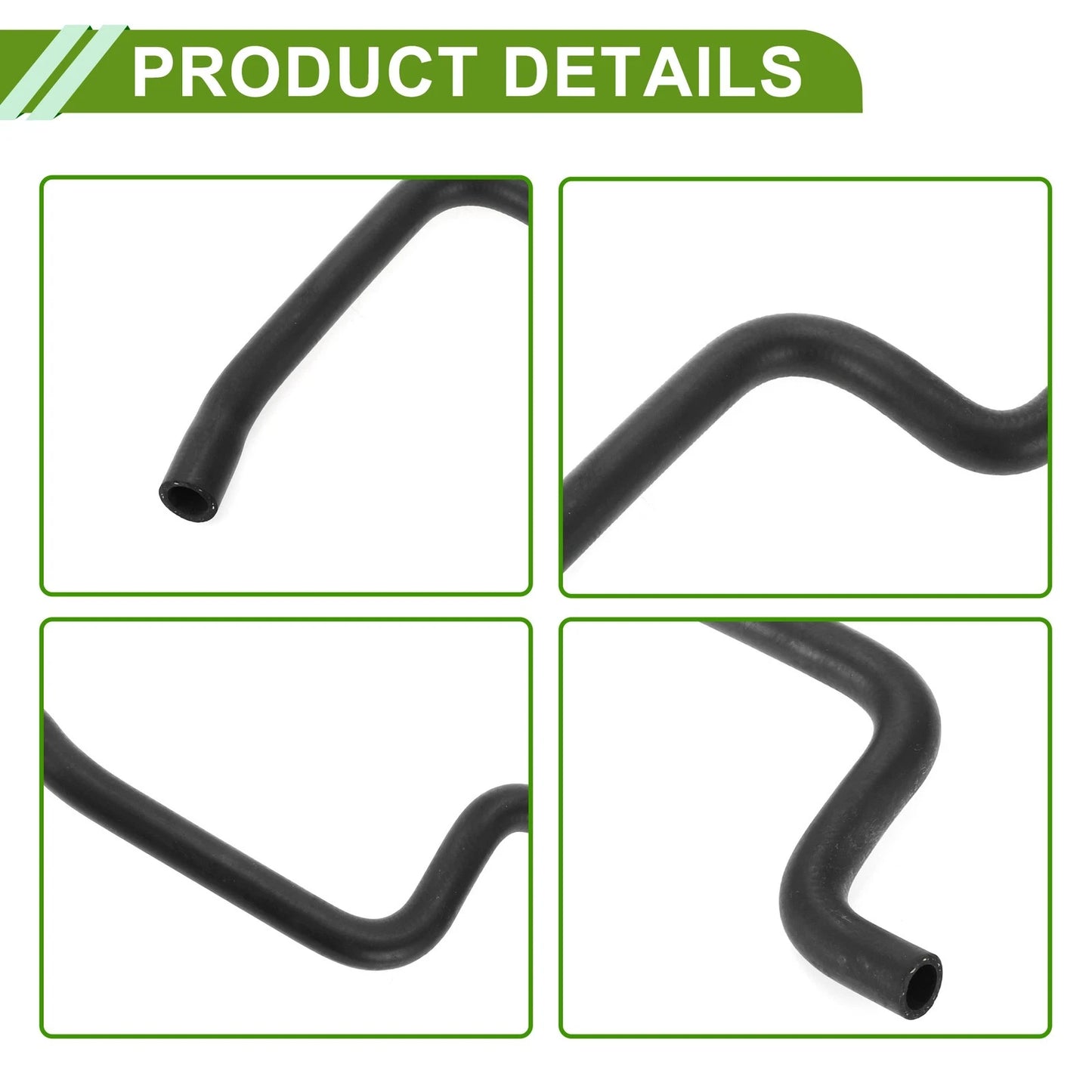 Heater Hose for Toyota Camry 2.2L (1992-1996) Rubber Black 1 x Piece