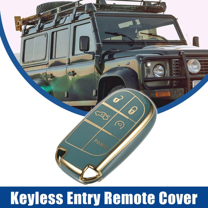TPU 5 Button Keyless Entry Remote Cover for Jeep Cherokee Compass Renegade