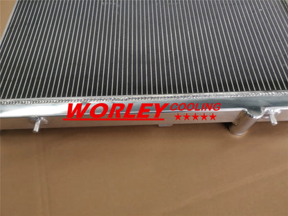 2 Row Aluminum Radiator for Mitsubishi Lancer EVO4 EVO5 EVO6 (1996-2001)