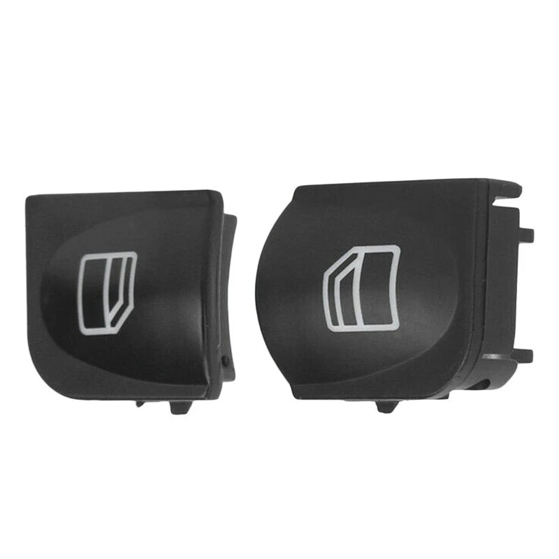 2 x Electric Window Switch Knobs for Mercedes Benz C Class W203 (2001-2007)
