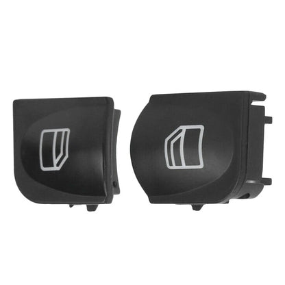 2 x Electric Window Switch Knobs for Mercedes Benz C Class W203 (2001-2007)