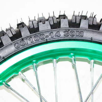 12mm Axle Front Wheel Rim Tire for PIT PRO Dirt Bike (60-100) 14" Inch