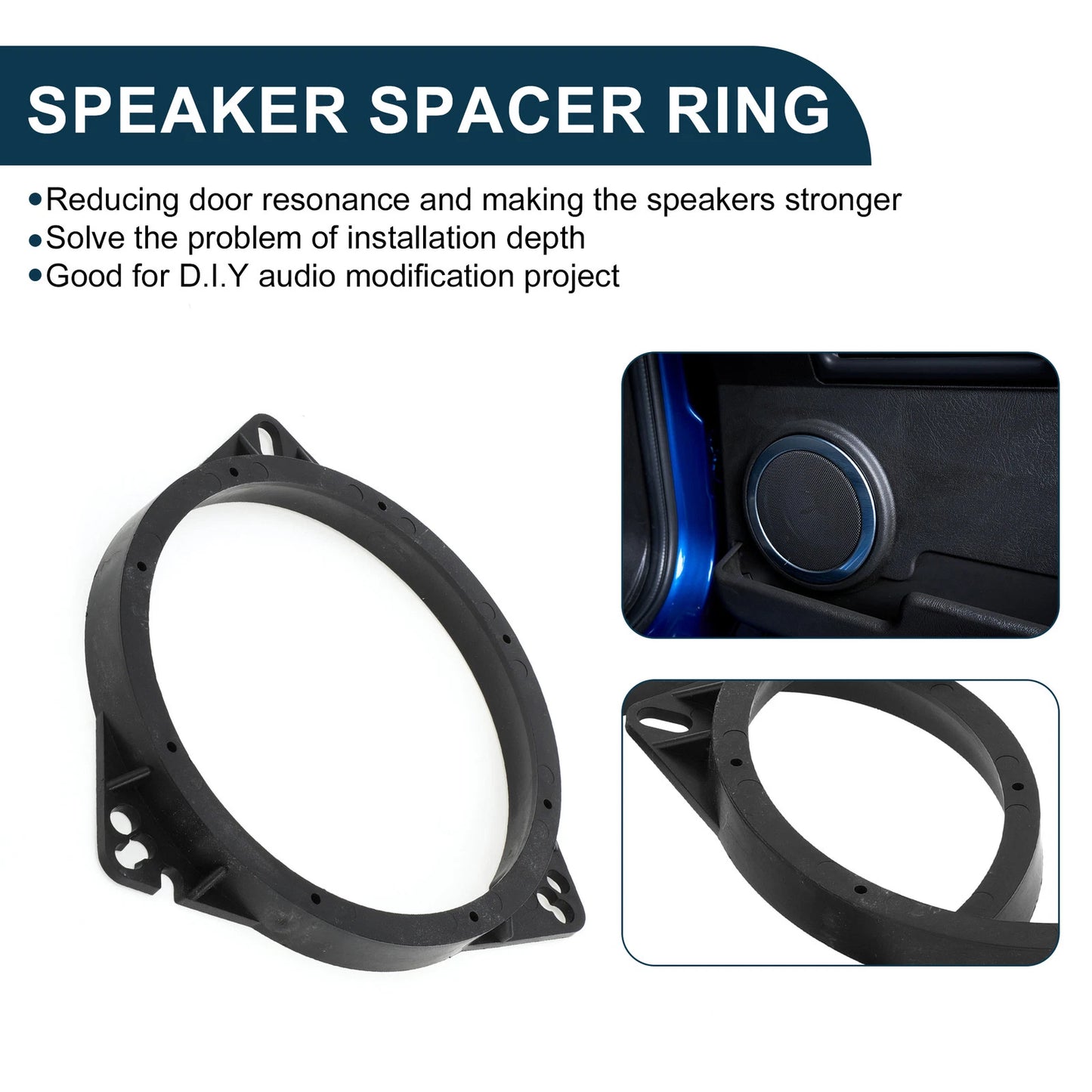 6.5" Speaker Spacer Adapter for Toyota  -  Tweeter Rings