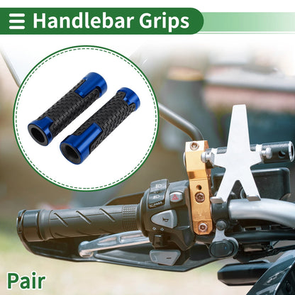 0.87x0.94 Hand Grips Cover Blue Non Slip for Motorcycle Universal