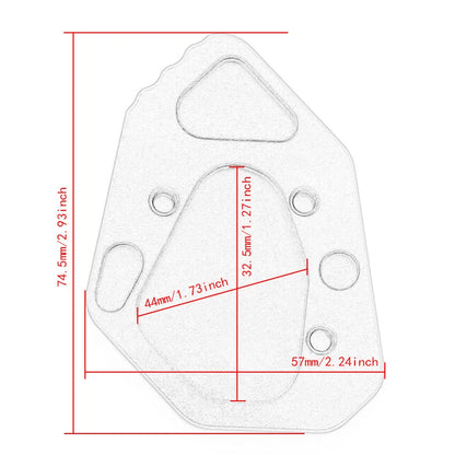 Side Stand Enlarge Plate Kickstand Extension for BMW K1200S K1300R (2004-2016)