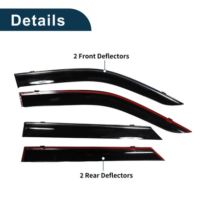 Window Deflectors 1 Set for PEUGEOT 2008 e-2008 MK2 (2020-2024)