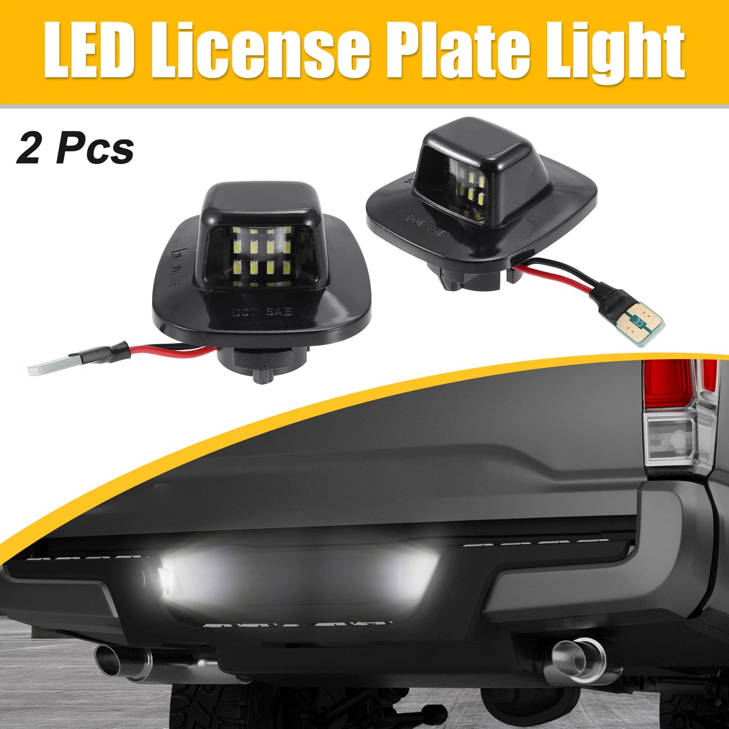 LED License Plate Light for Chevy C1500, 6000K White