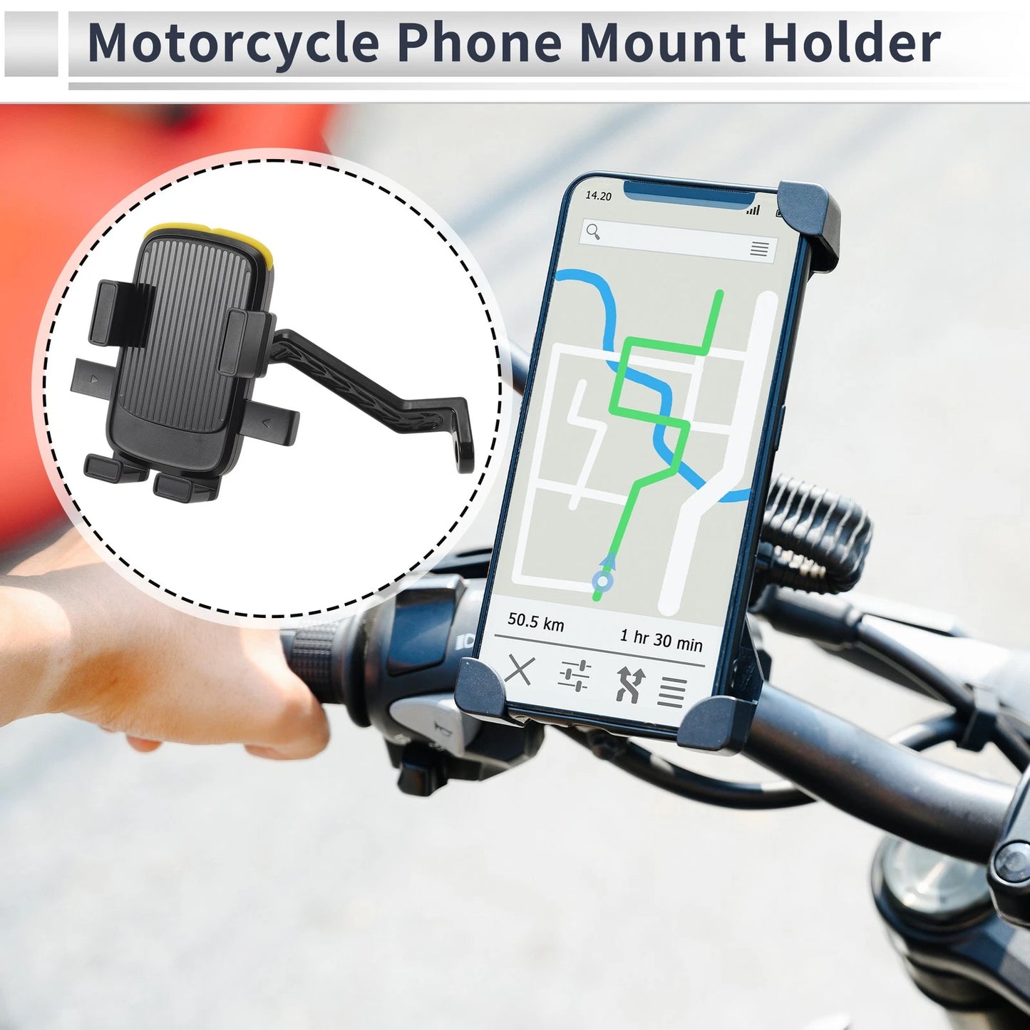 Phone Mount Holder / 4.7-7.2 / Motorcycle