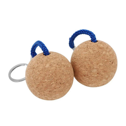 Floating Cork Ball Key Ring for Boat/Kayak - 2 Pcs Buoyant Rope