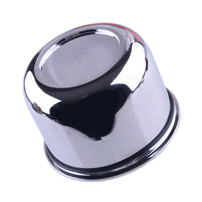 Chrome 2.32" Push Through Trailer Wheel Center Cap for 3.25" Rim Bore