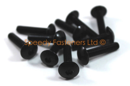 10 x m6 x 30mm Black Anodised Aluminium Fairing Bolts for Honda Yamaha Suzuki