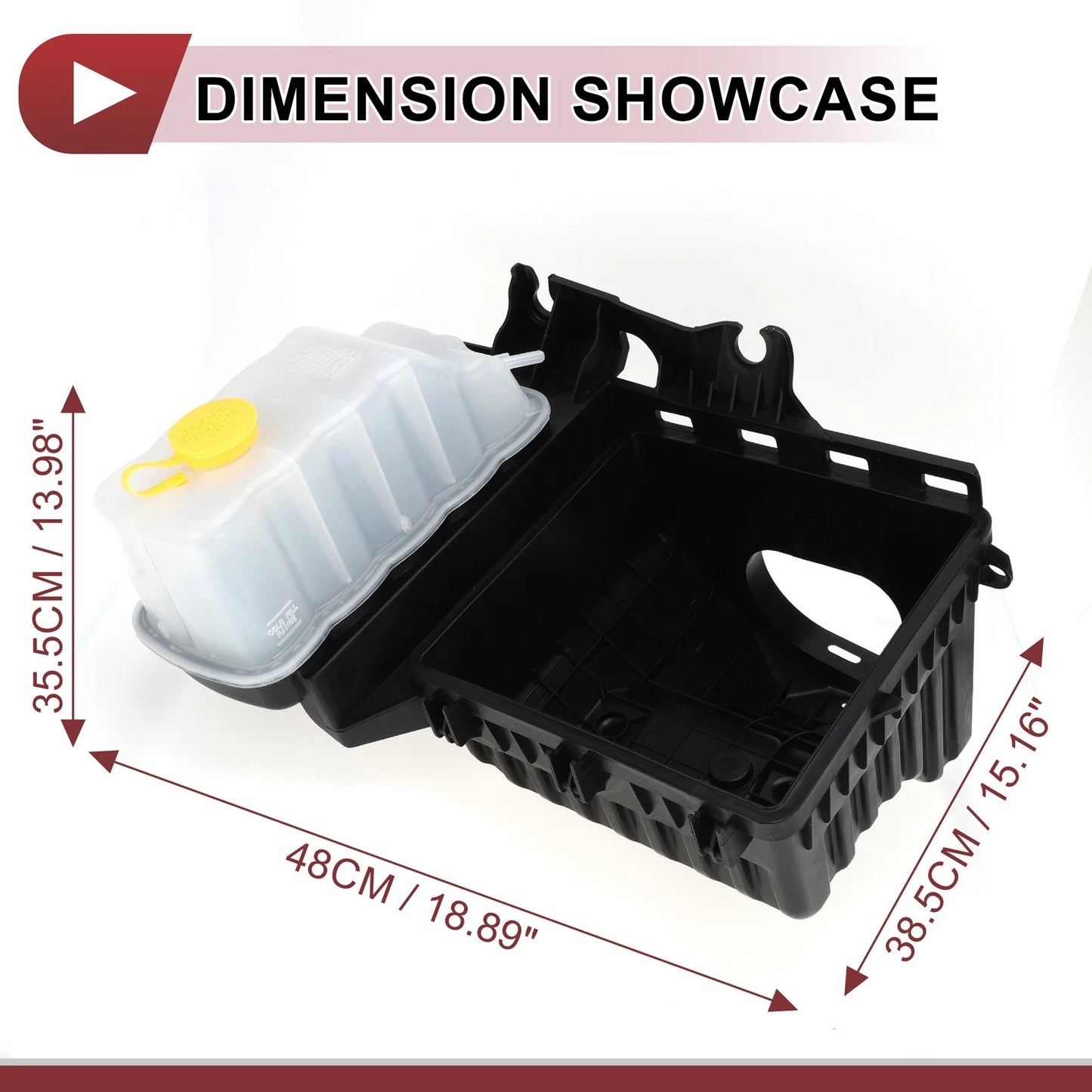 Coolant Expansion Overflow Tank w/ Cap for Ford F-150, Lincoln Mark LT (2004-2008)
