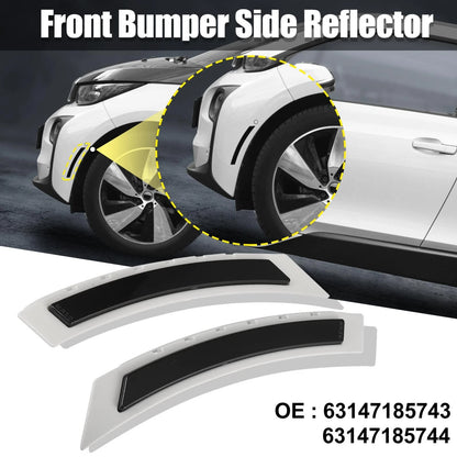 Bumper Reflectors  for BMW 5 Series Smoky Black (2006-2010)