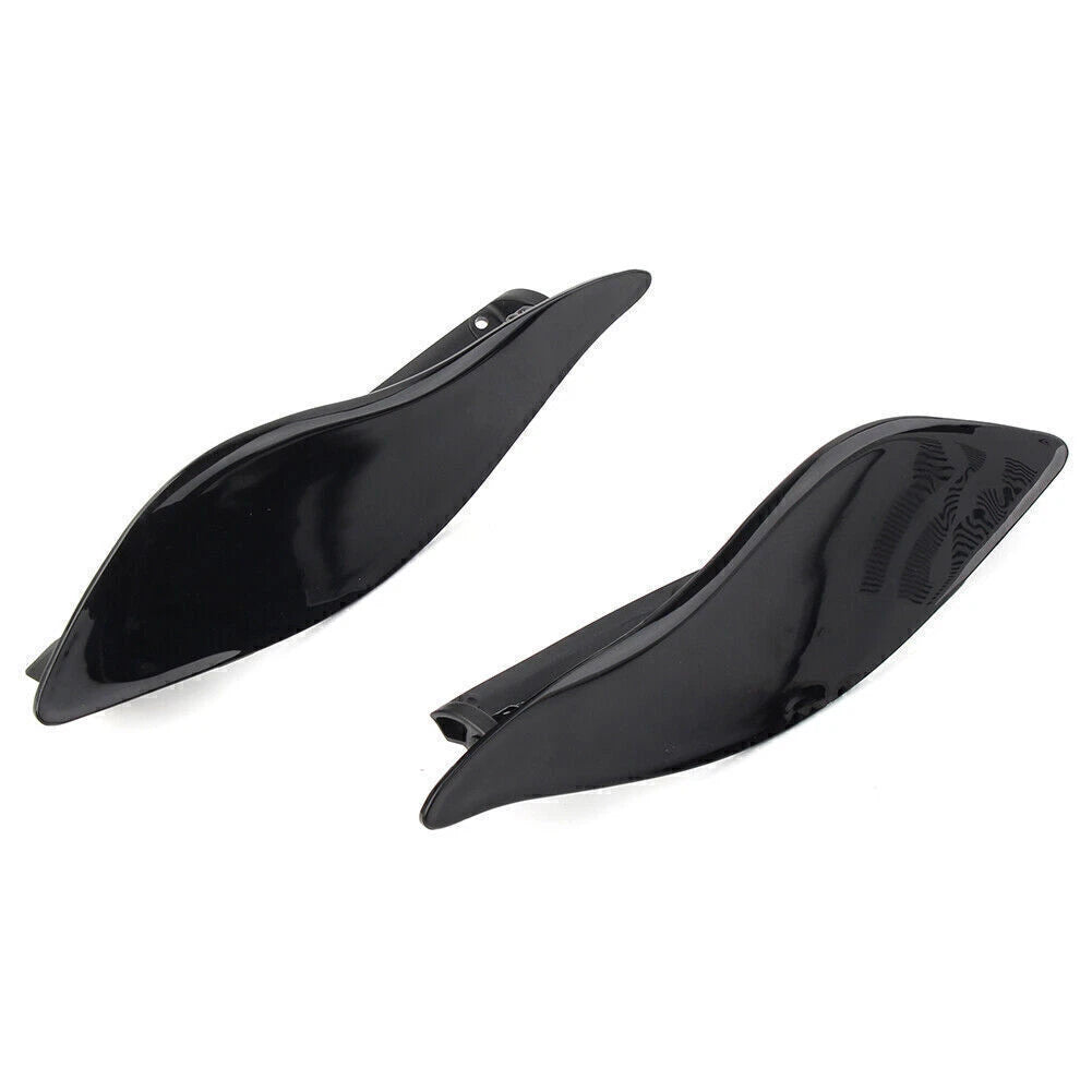 Adjustable Black Fairing Air Deflectors for Harley Batwing Street Glide (2006-2023)