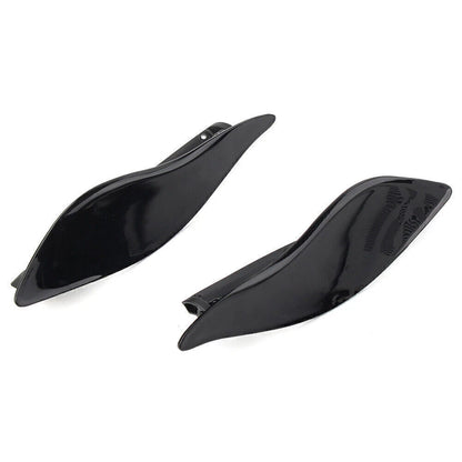 Adjustable Black Fairing Air Deflectors for Harley Batwing Street Glide (2006-2023)