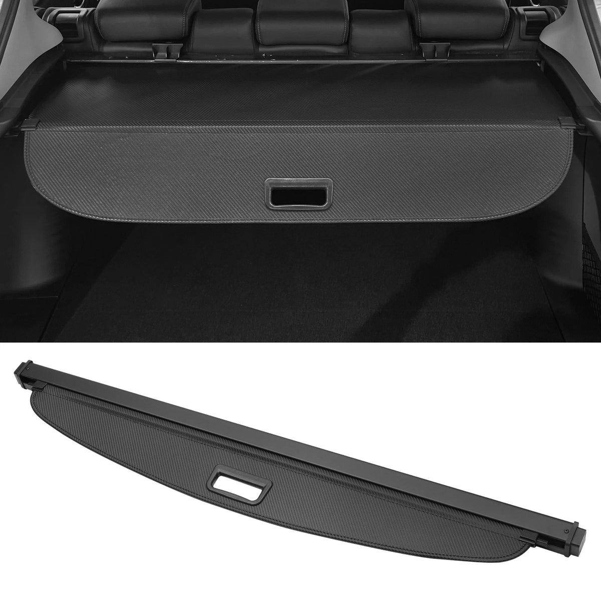 Retractable Cargo Cover for Ford Escape Trunk Parcel Shelf Black Carbon Fiber