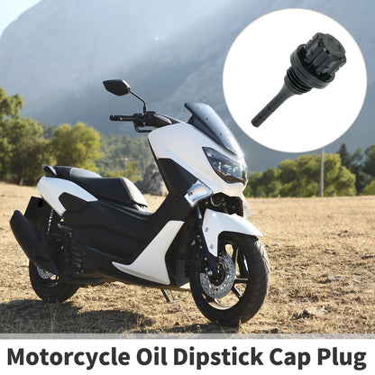 1 x Motorcycle Engine Oil Dipstick Cap Plug for Engine Crankcase Titanium Tone