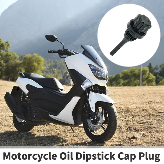 1 x Motorcycle Engine Oil Dipstick Cap Plug for Engine Crankcase Titanium Tone