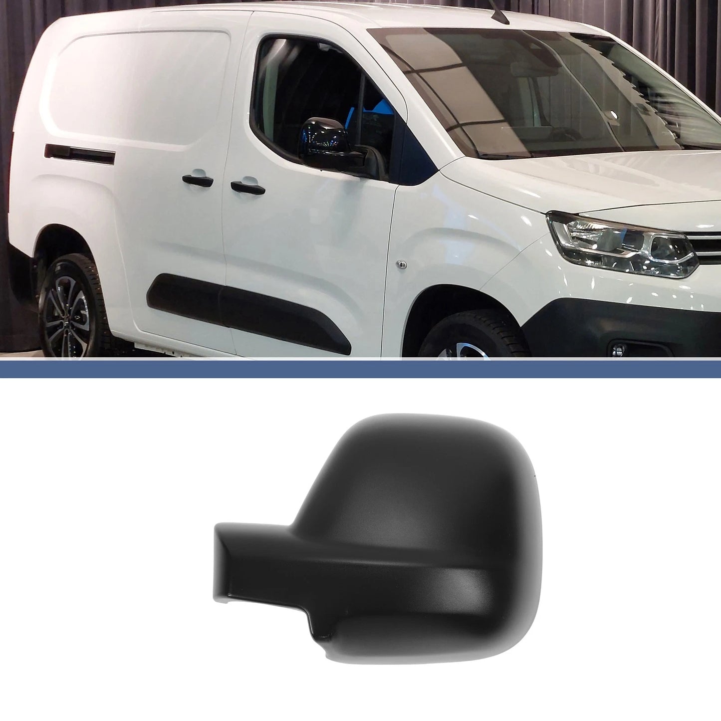 Left Passenger Side Mirror Cover Cap for Citroen Dispatch/Jumpy (2007–2020)