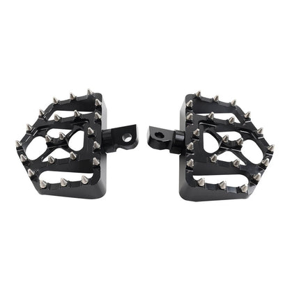 Wide Foot Pegs MX Style Floorboard for Harley Touring & Sportster (2000-2023)