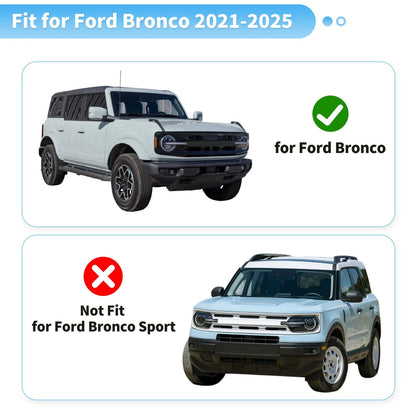 Tail Light Protector Trim Covers for Ford Bronco (2021-2025)