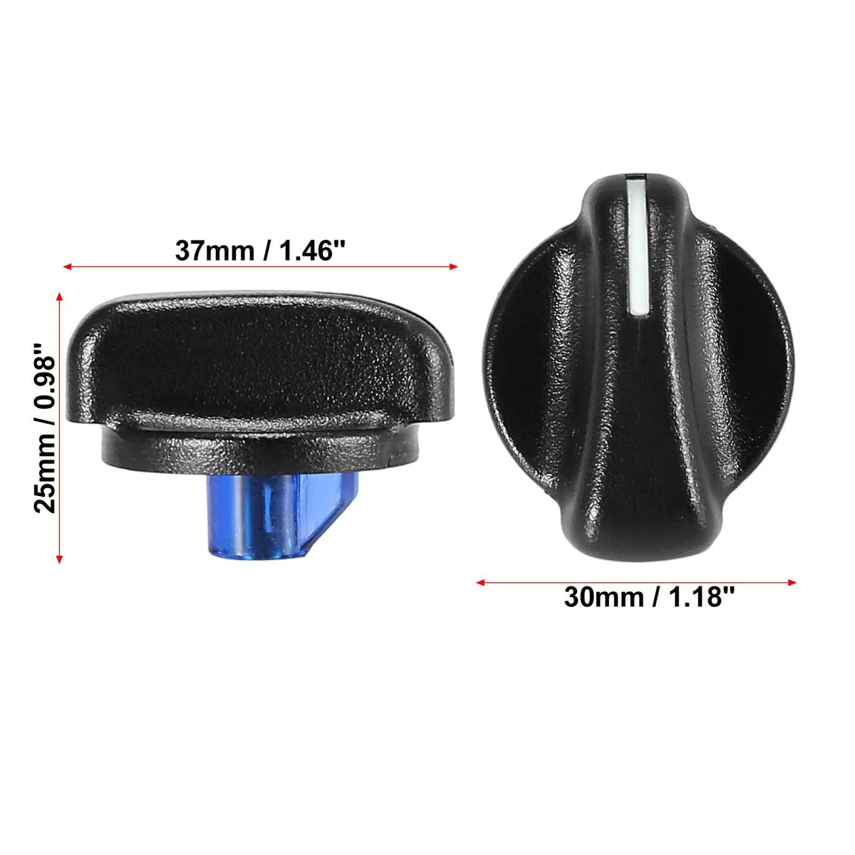 3 x A/C Heater Blower Fan Control Knob for Jeep Wrangler (1995-2005)