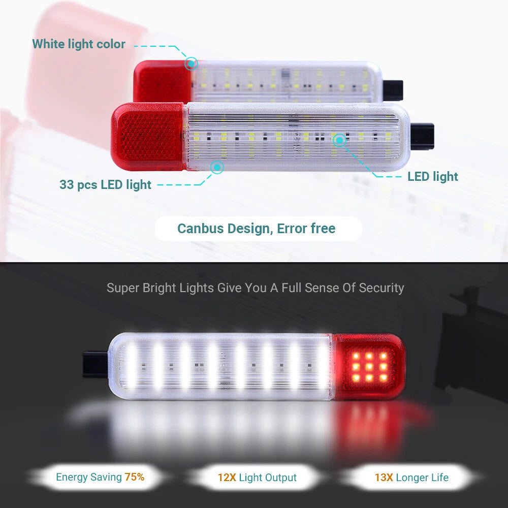 Pair LED Door Courtesy Lights for Chevy C/K Silverado Tahoe Sierra (1995–2007)