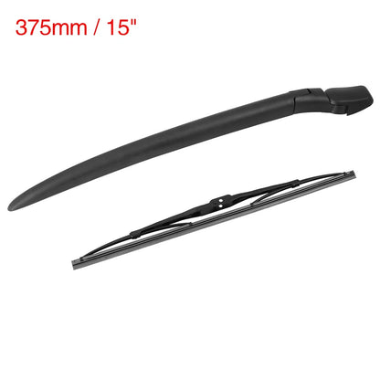 Rear Windshield Wiper Blade Arm Set 375mm for Porsche Cayenne GTS (2002-2010)