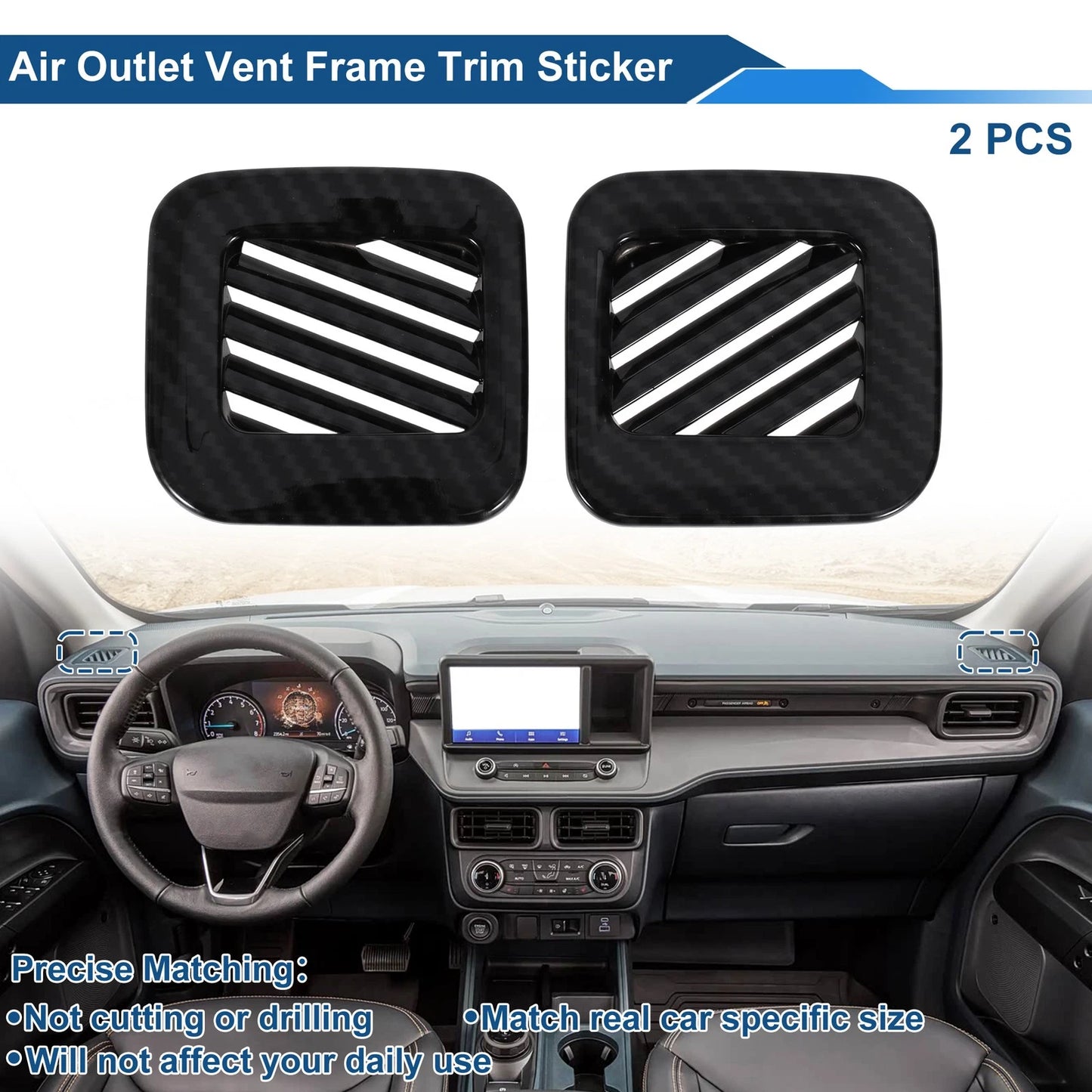 Air Condition Outlet Vent Trim Cover for Ford Maverick (2022-2023)
