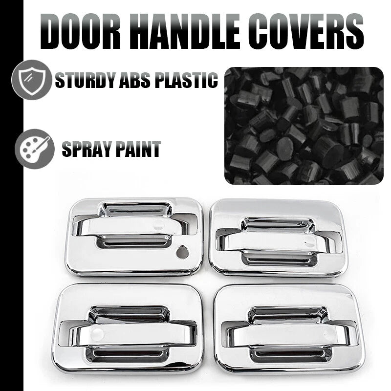 Chrome Door Handle Cover Overlay Trim 2 x for Ford F-150 (2004-2014)