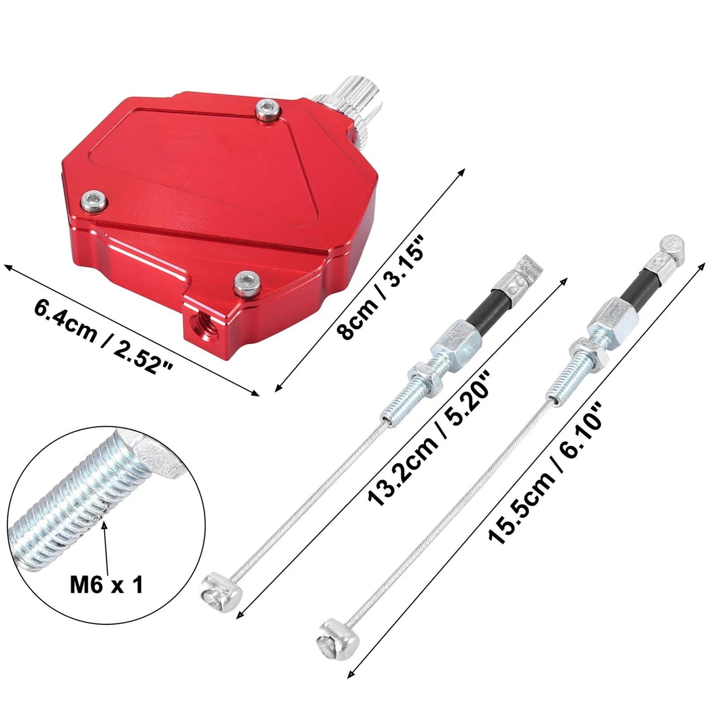Stunt Clutch Easy Pull Cable Line Clutch Economizer System Red for Motorcycles