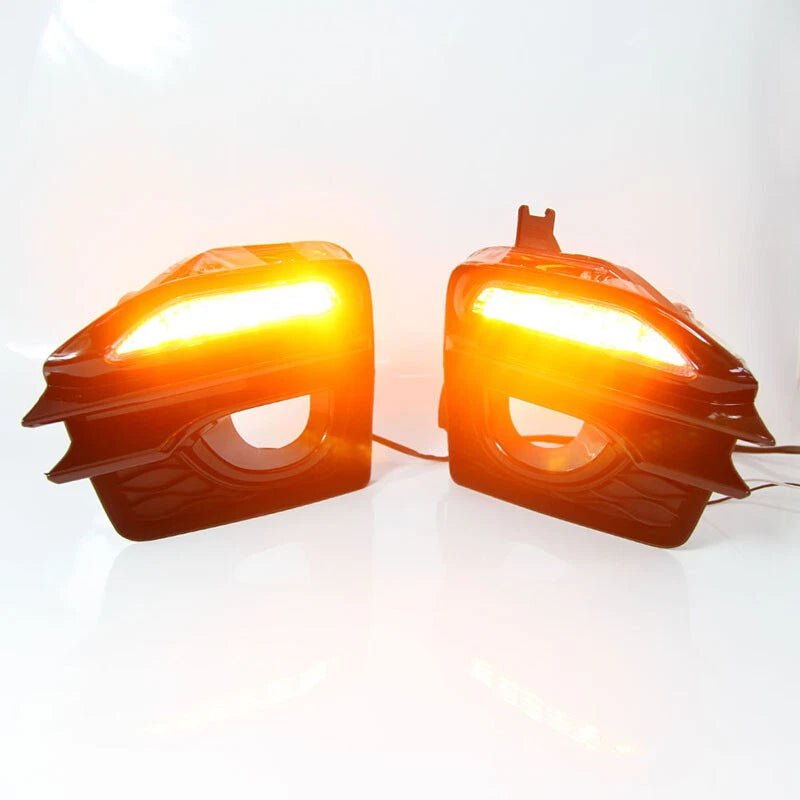 LED Fog Turn Signal Light + Bezel Cover for Infiniti Q50S Sport (2014-2019)