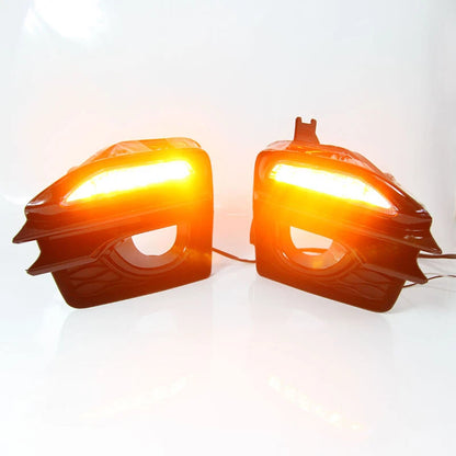 LED Fog Turn Signal Light + Bezel Cover for Infiniti Q50S Sport (2014-2019)