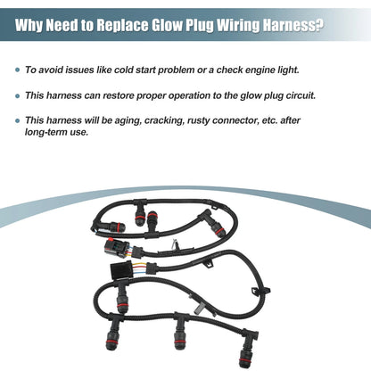 Glow Plug Wiring Harness for Ford F250 Super Duty (2003-2007)