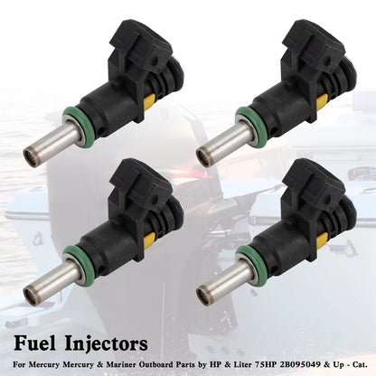4 x 8M6002428 Fuel Injectors for Mercury Outboard 150HP (2010-2023)