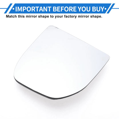 Heated Left Passenger Side Mirror Glass for Ford Transit Custom (2023)