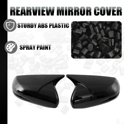 Glossy Black Side Rear View Mirror Cover Caps for Honda CR-V (2012-2021)