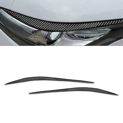 Black Headlight Eyebrow Eyelids Covers for Alfa Romeo Giulia (2015-2024)
