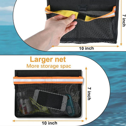 PVC Boat Caddy Organizer Storage Bag for Gloves Tools Tackle Gear 10x7 Inch