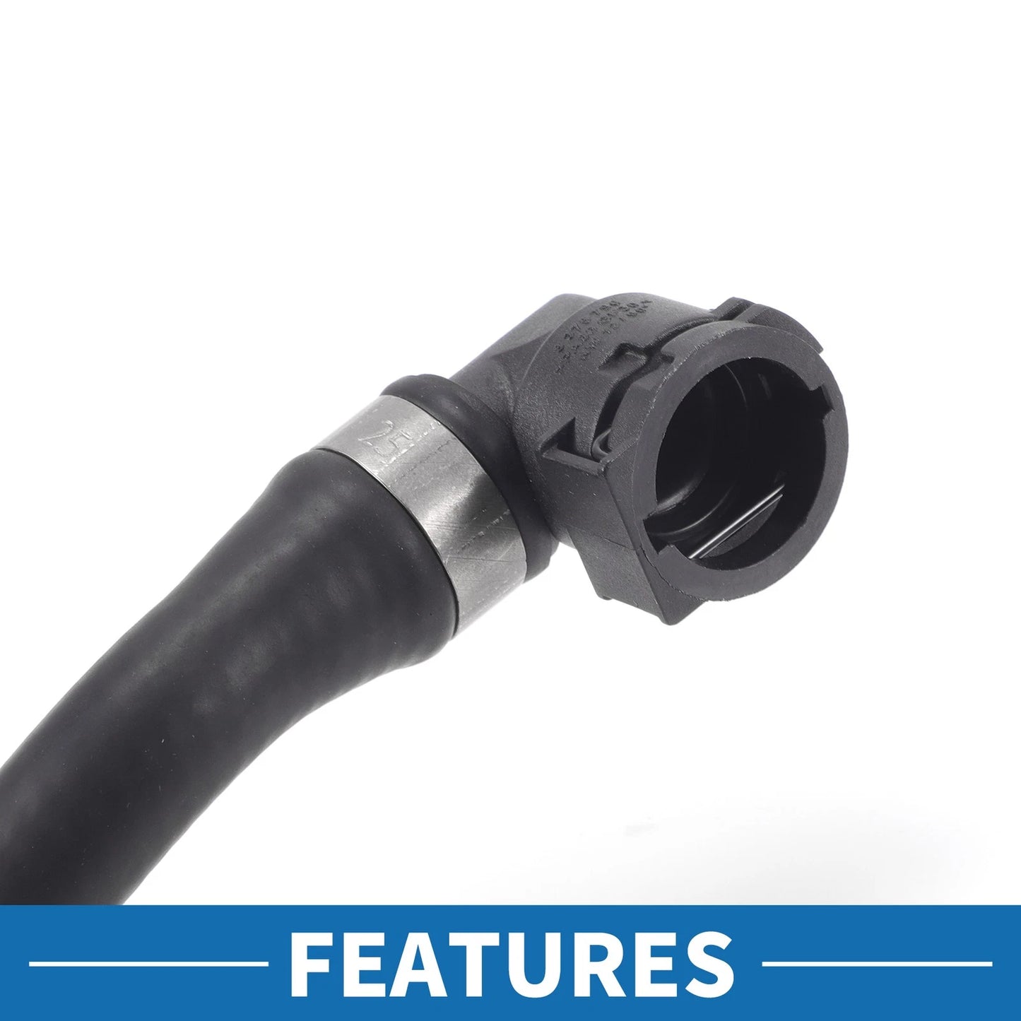 Heater Hose 1Pc Rubber Black for BMW 230i 2.0L (2017-2020)