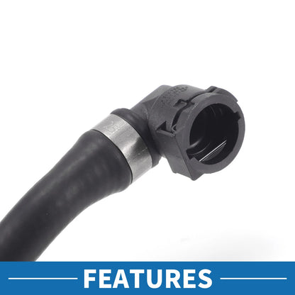 Heater Hose 1Pc Rubber Black for BMW 230i 2.0L (2017-2020)