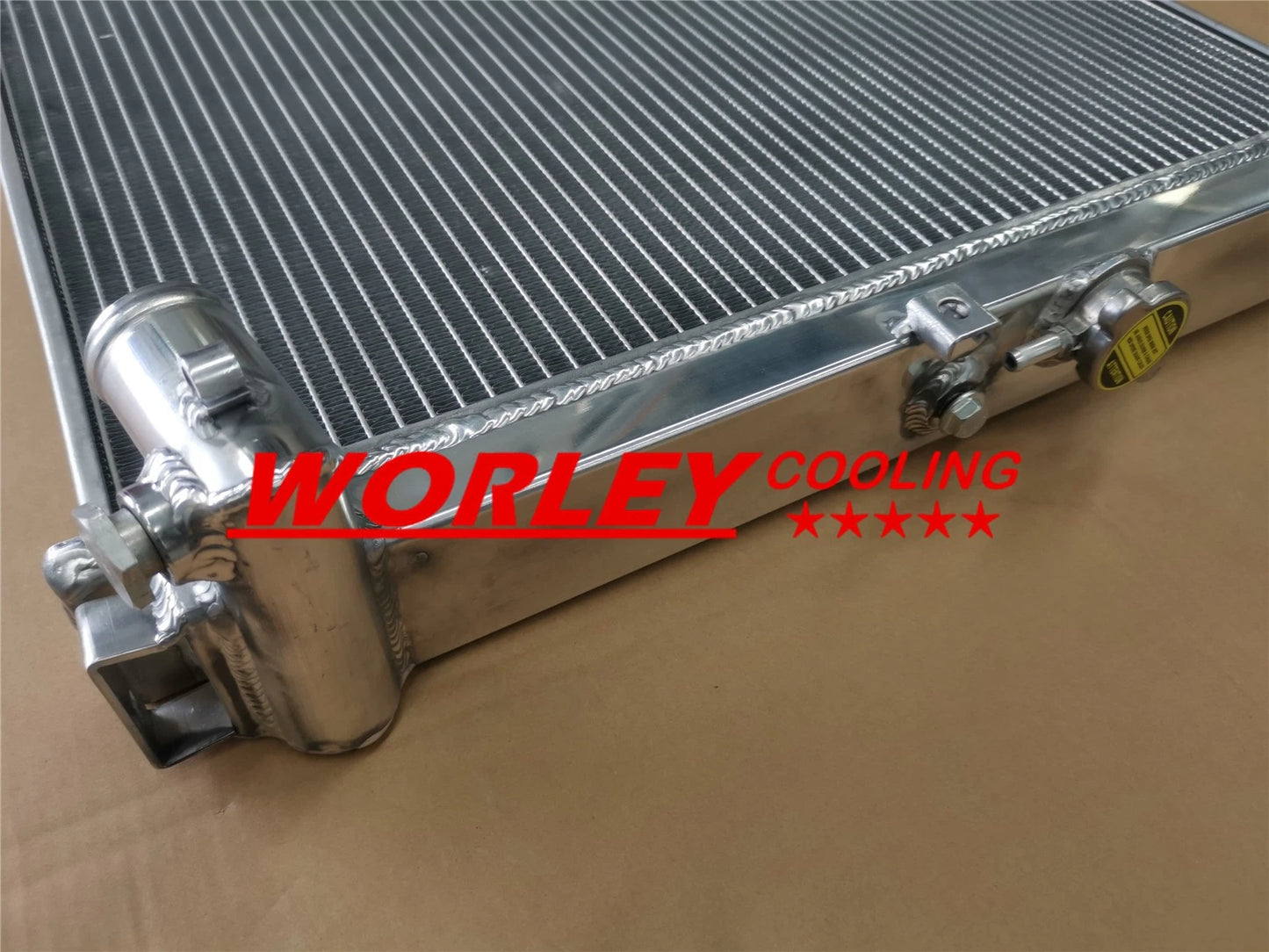 44mm Aluminum Radiator & Fan for Mazda RX7 FC S4 13B-DEI (1986-1988)