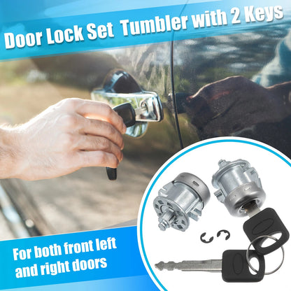 Door Lock Cylinder Tumbler w/Key Set for Ford F150 F250 F350 (2004-2023)