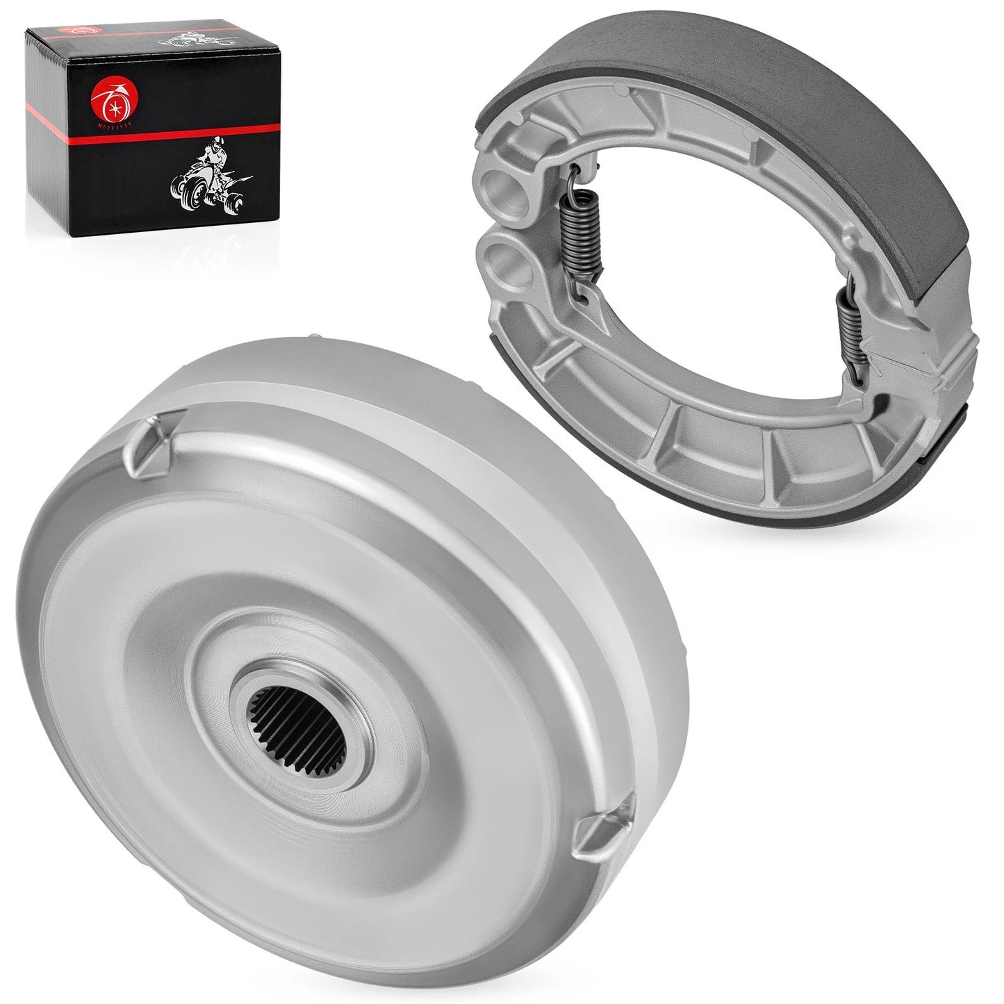 Rear Brake Drum Hub & Shoes Kit for Honda Rancher 400 TRX400FA/FGA 2004-2007