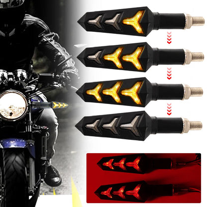 LED Amber Motorcycle Turn Signal Indicators for Universal Models