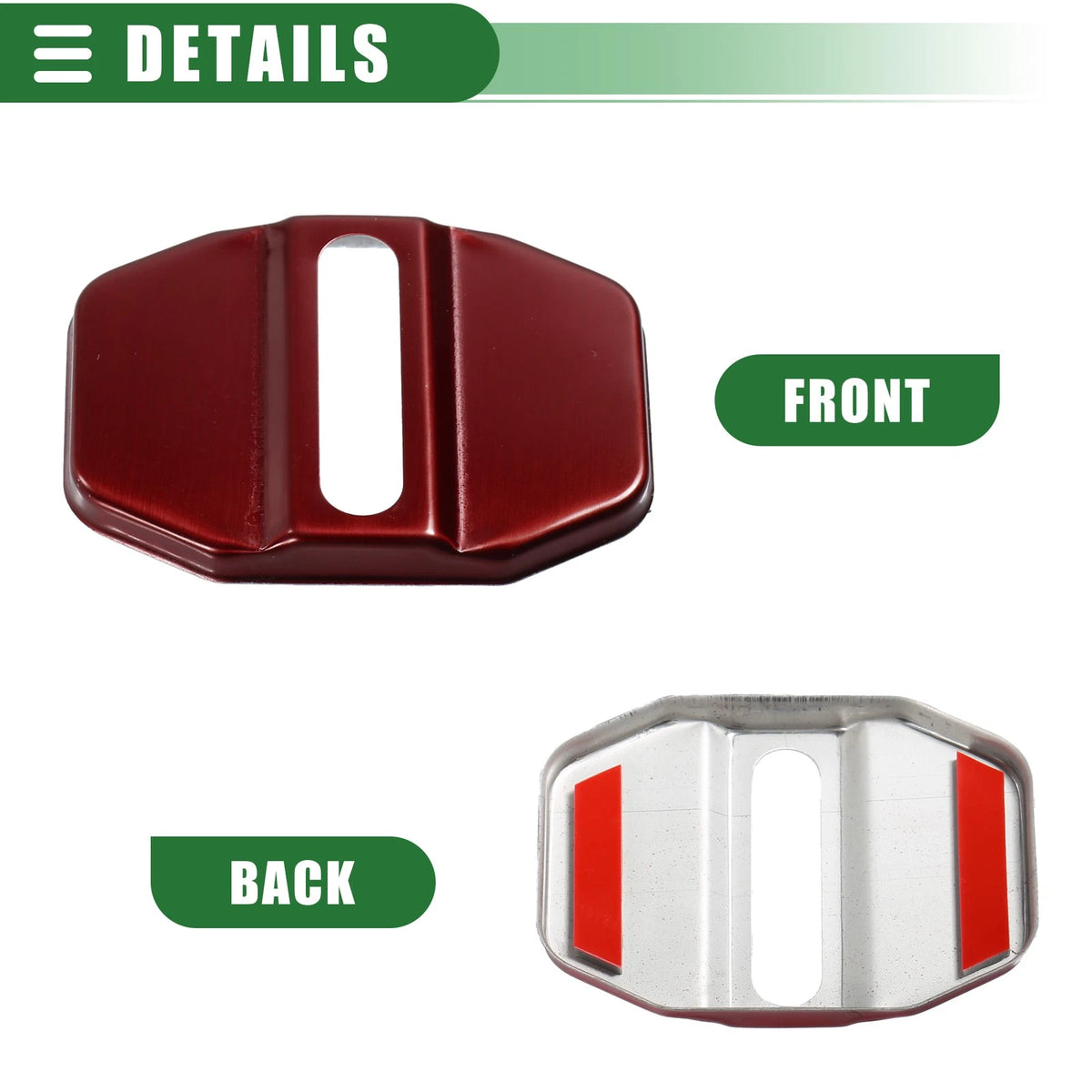 4 x Car Door Latch Lock Cover Protector for BMW 1 Series 2 Series X5 Red